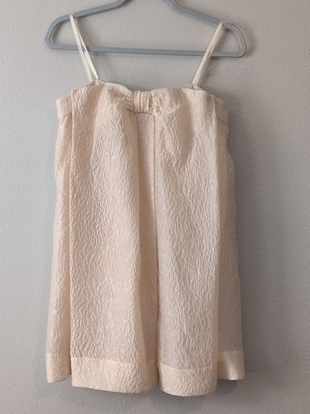BCBGMAXAZRIA NWT Corozo Silk Brocade Strapless Bow Trapeze Cocktail Dress 4